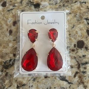 red earrings